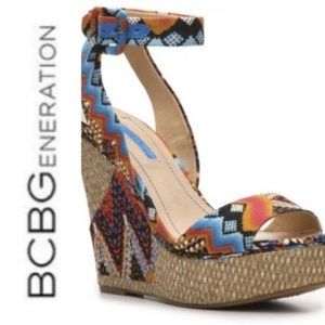 New BCBGeneration Paris Raquel Aztec Wedge 7